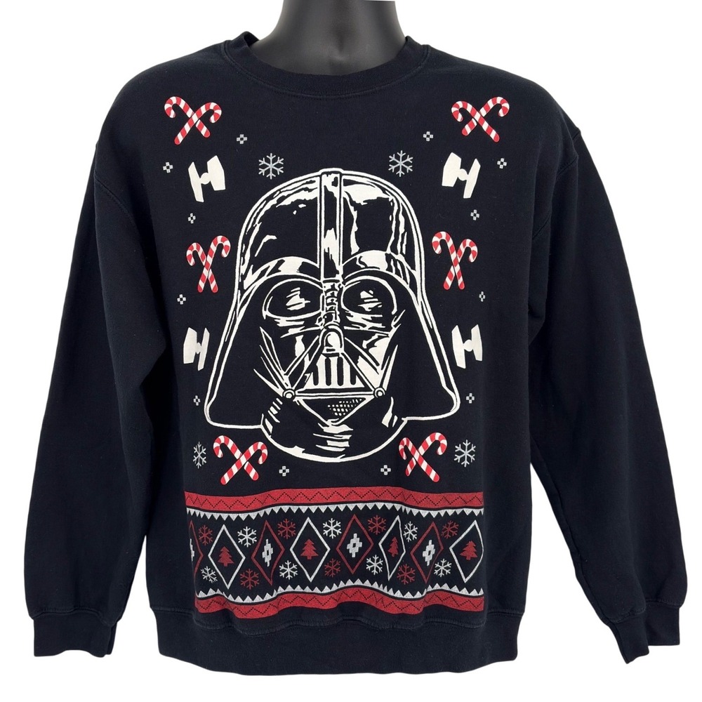 Star Wars Darth‎ Vader Ugly Christmas Sweater Sweatshirt Mens M Black Holiday
